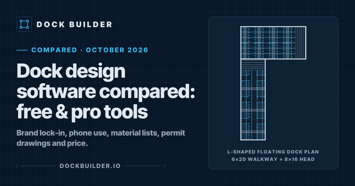 Dock Design Software Compared (2026): Free & Pro Tools